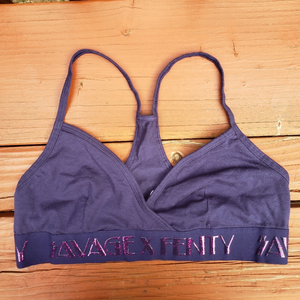 Savage X Fenty FOREVER SAVAGE BRALETTE (Navy Blue) - Large